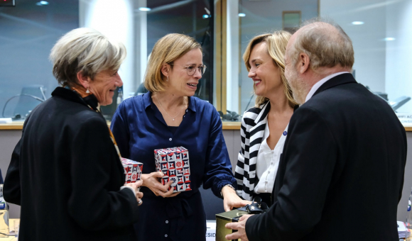 Caroline Désir et Françoise Bertieaux - homologue européen ©Permanent Representation of Belgium to the EU